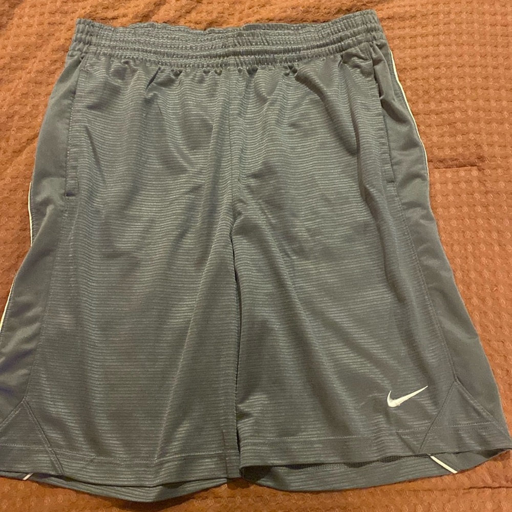 Gray Nike Basketball Shorts